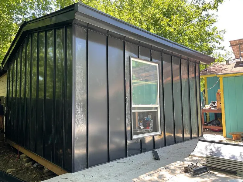 Black standing seam metal wall panels for Roof Inspection in West Rancho Dominguez